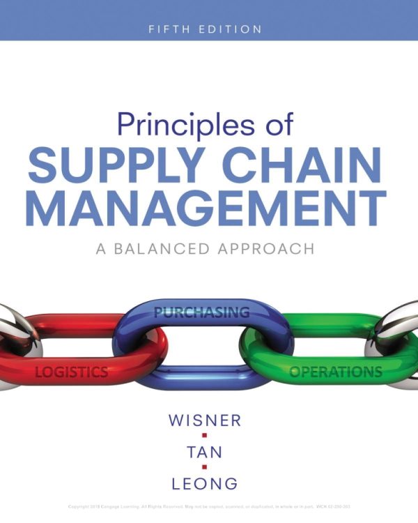 Principles of Supply Chain Management A Balanced Approach 5th Edition
