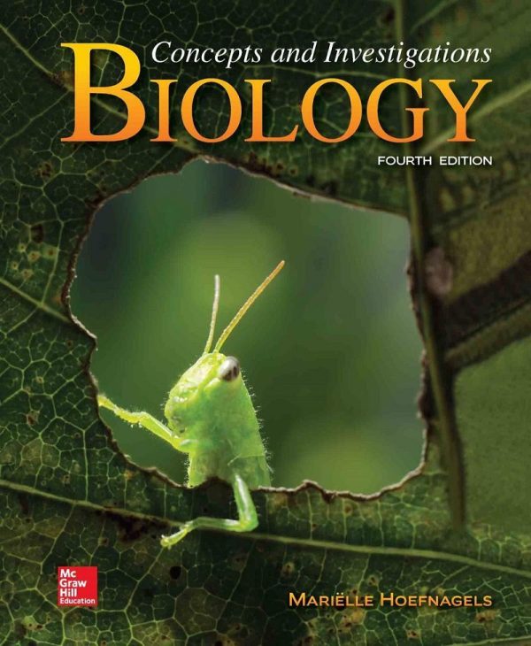 Biology Concepts and Investigations 4e 4th Edtion by Hoefnagels