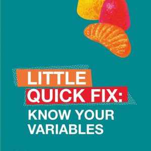 Know Your Variables Little Quick Fix 1st Edition by John MacInnes