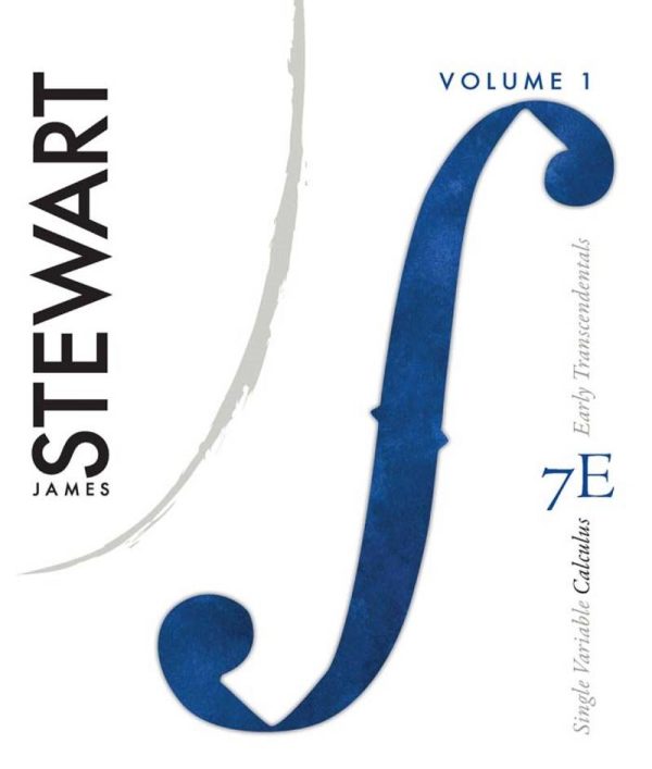 Single Variable Calculus Vol. 1 Early Transcendentals 7th Edition by James Stewart