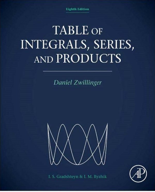 Table of Integrals Series and Products 8th Edition by Daniel Zwillinger