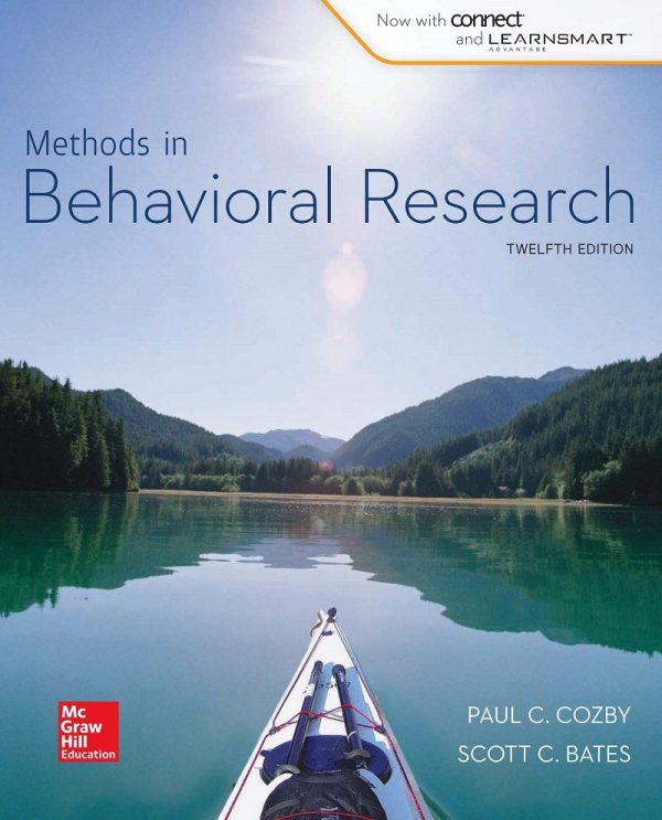 Methods in Behavioral Research 12th Edition by Paul C. Cozby